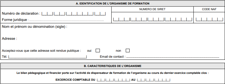 Cadres A et B — Identification et exercice comptable