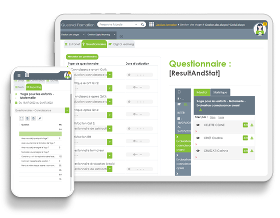 logiciel evaluation formation