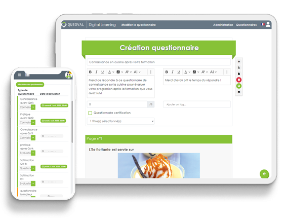 logiciel questionnaire formation